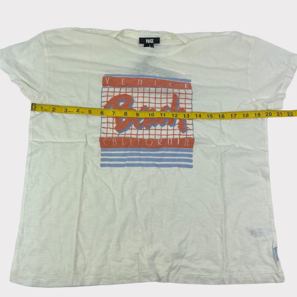 PAIGE Ryo Venice Beach Tee Size Small NEW - Picture 3 of 7